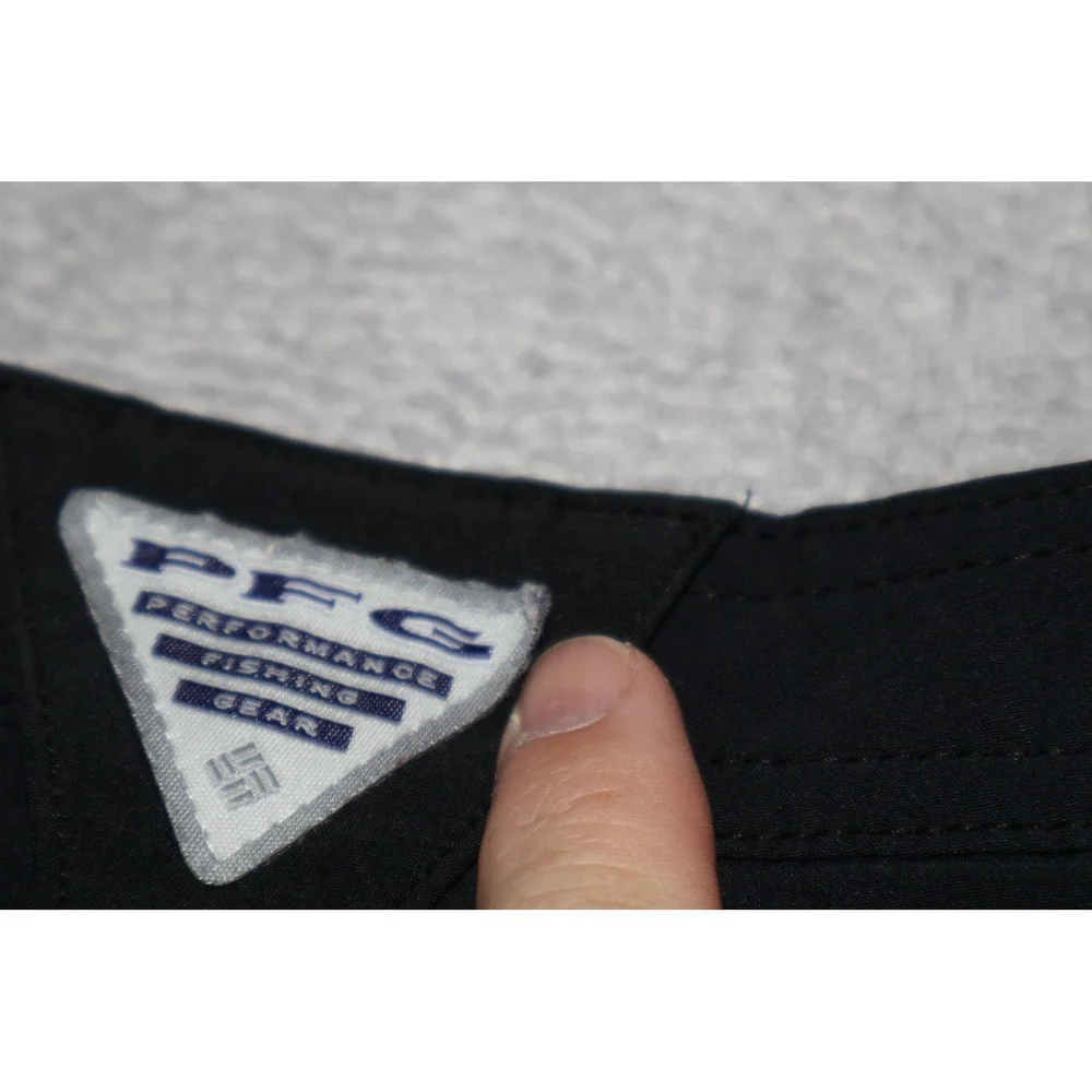 Columbia PFG Shorts Mens 40 Black Performance Fishing Gear Regular Fit